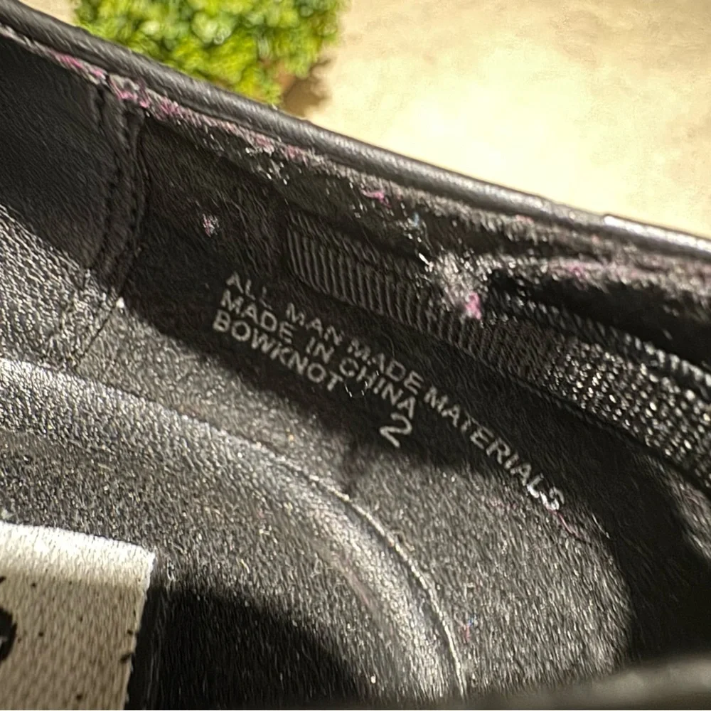 Stevie’s Vtg Y2K Black Mary Jane Shoes Girls Size 2 Coquette 90s Academia School